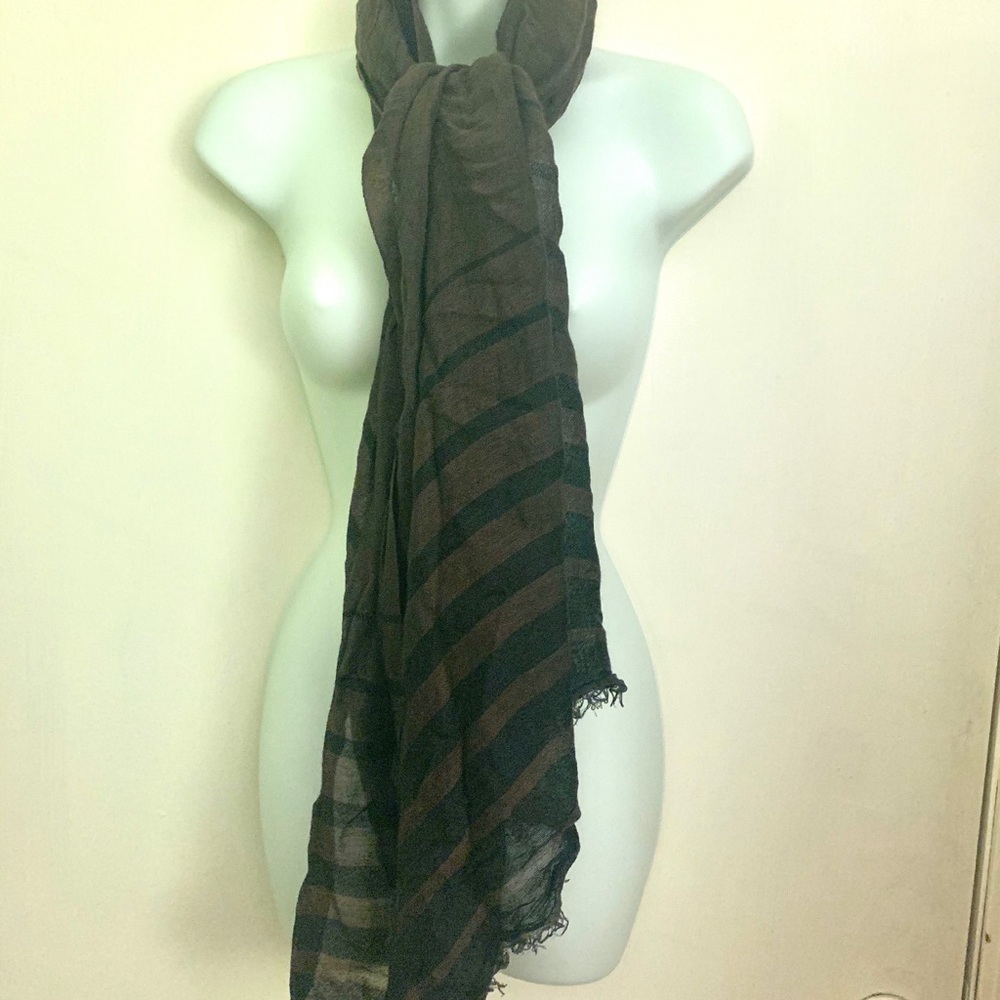 Genuine MaxMara Brown and Black Scarf